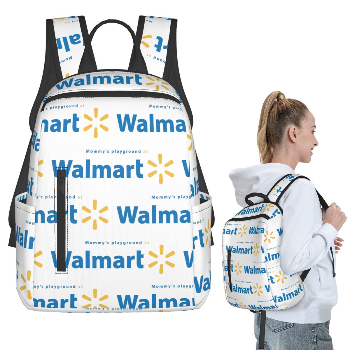 Women Bags Walmart - ウォルマート バックパック 学生ブックバッグ 子供用スクールバッグ ラップトップショルダーバッグ 男性用