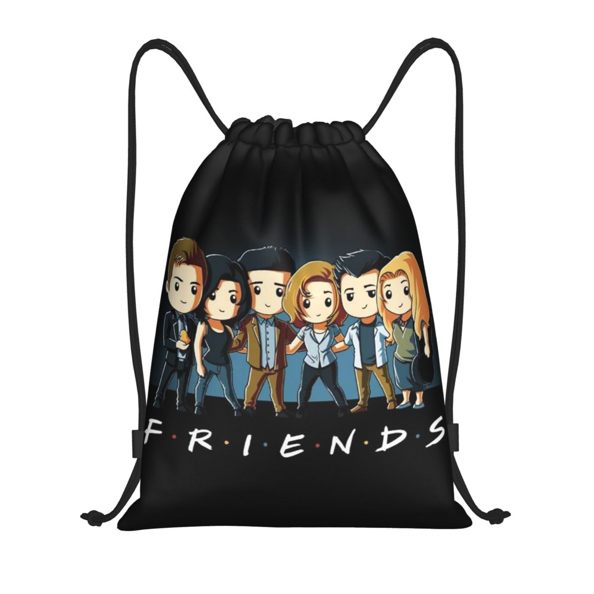 Women'S Yoga Bags - カスタム友人キャラクター漫画 Aime 巾着バッグトレーニングヨガバックパック女性男性テレビ番組スポーツジムサックパック