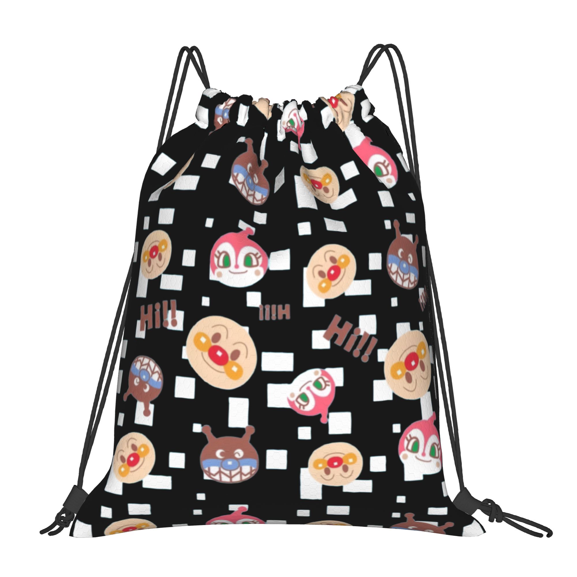 Women'S Yoga Bags - カスタムアンパンマン巾着バックパックバッグ男性女性軽量漫画ジムスポーツサックパックサックヨガ用