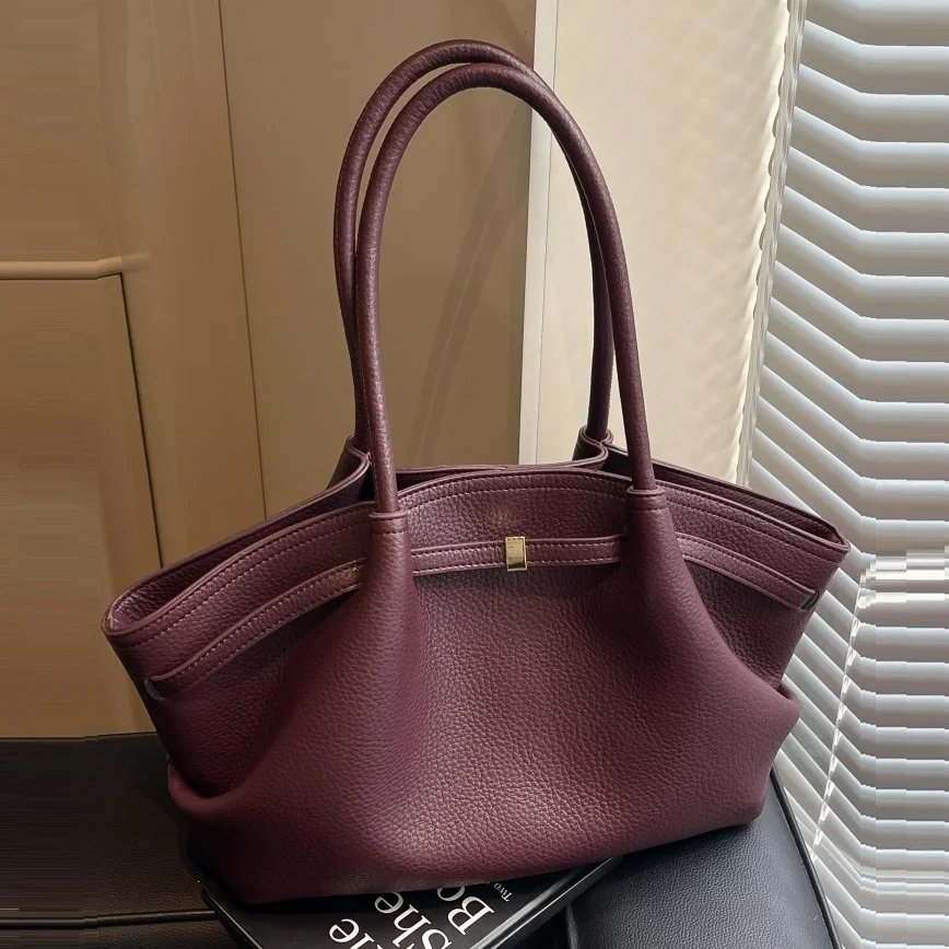 Women'S Tote Bags Designer - バーガンディレディースハンドバッグ高級デザイナーズウィングバッグ女性用クロスボディバッグ通勤用レディーストートデイリーコーディネート脇の下バッグ