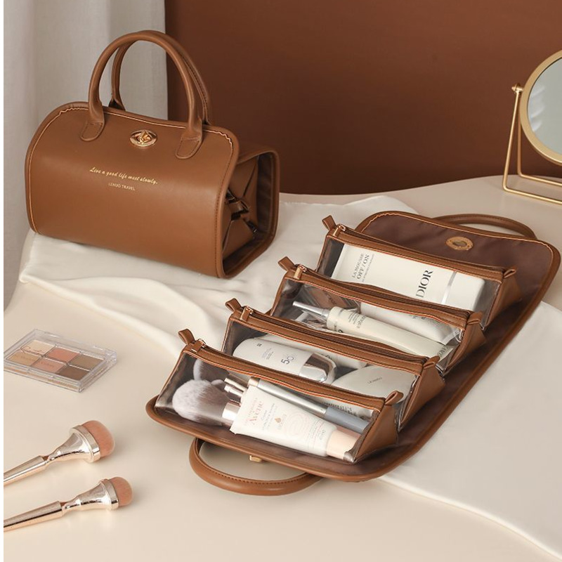 Women Vanity Bags - 4 in 1 メイクアップバッグ トラベルトイレタリー コスメオーガナイザー