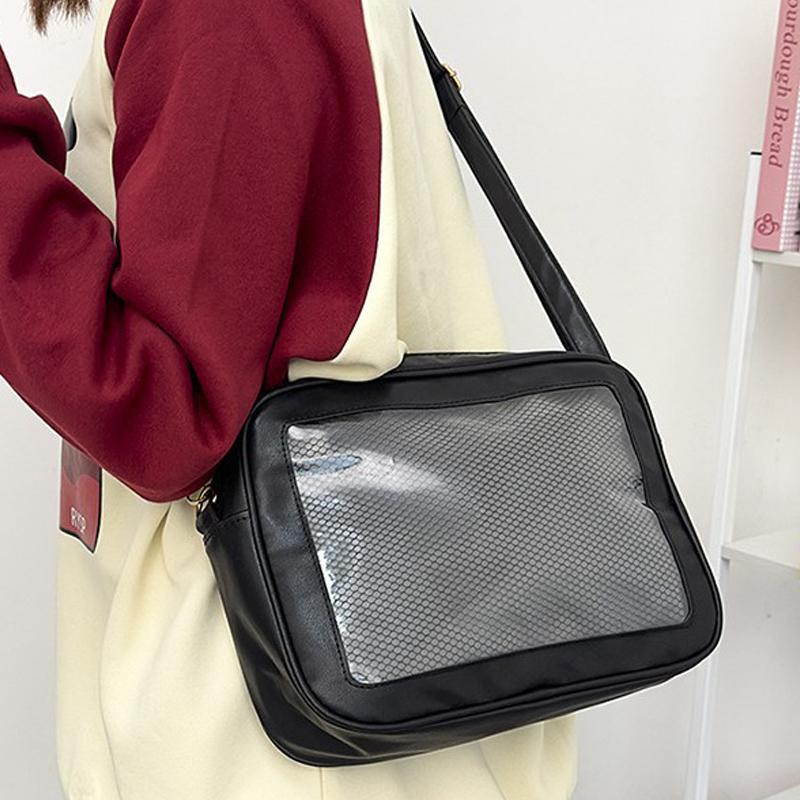 おしゃれな日本製イタバッグ 女性用 耐久性のあるPU素材 透 - Women'S Japanese Bags のレビューと価格