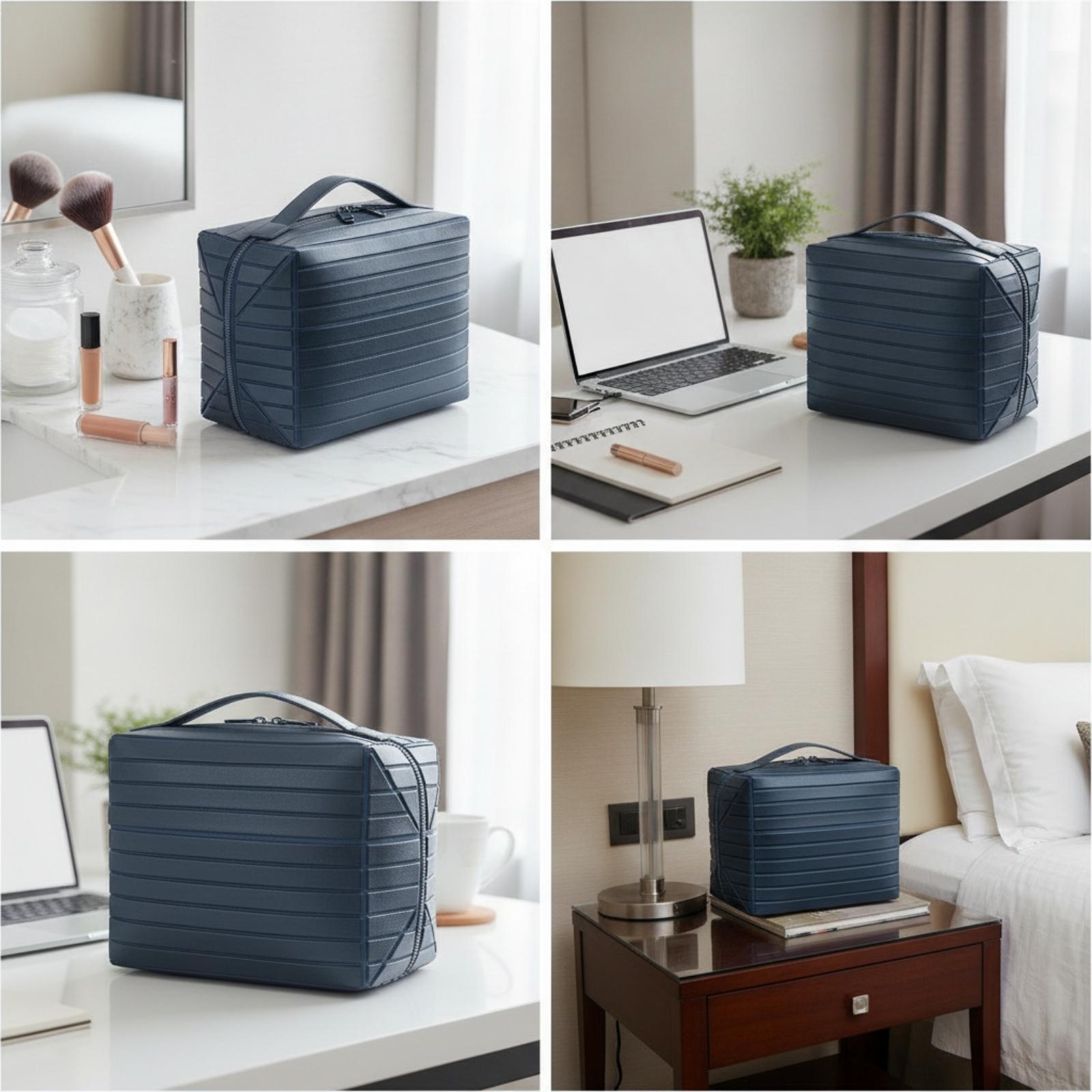 女性用コスメポーチ 広々とした長方形コスメオーガナイザーバッ - Women Vanity Bags のレビューと価格