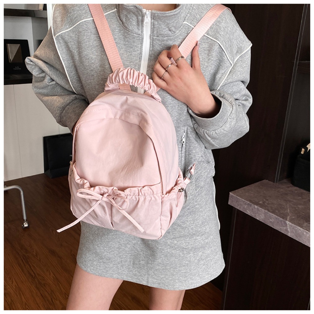 和風の女性用バックパック、軽量ファッション学生バッグ、リボン - Women'S Japanese Bags のレビューと価格