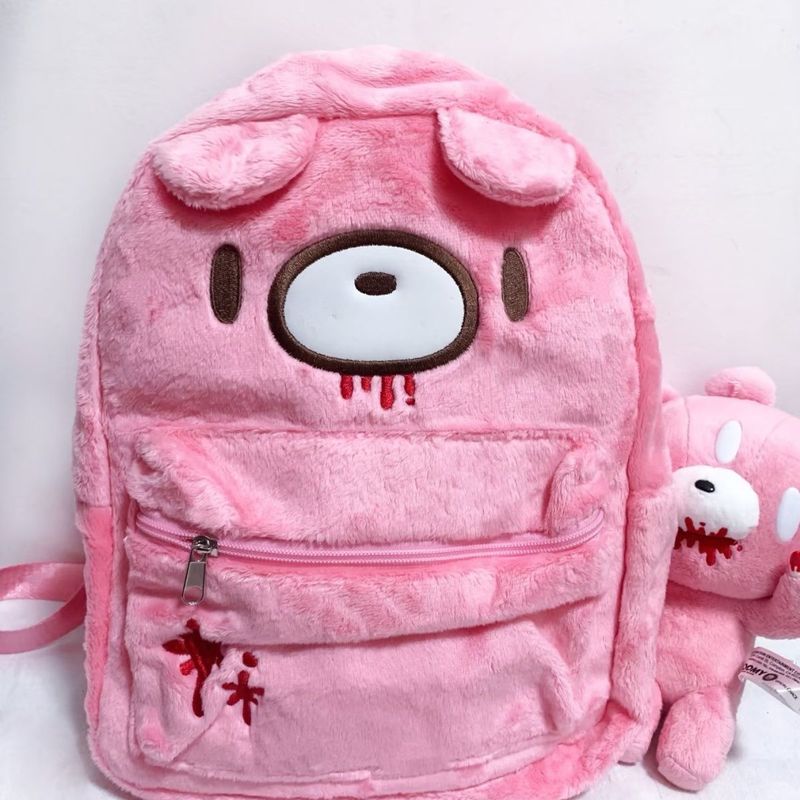 グルーミーベア キュートなバックパック ピンク 大容量 漫画 - Women'S Japanese Bags のレビューと価格