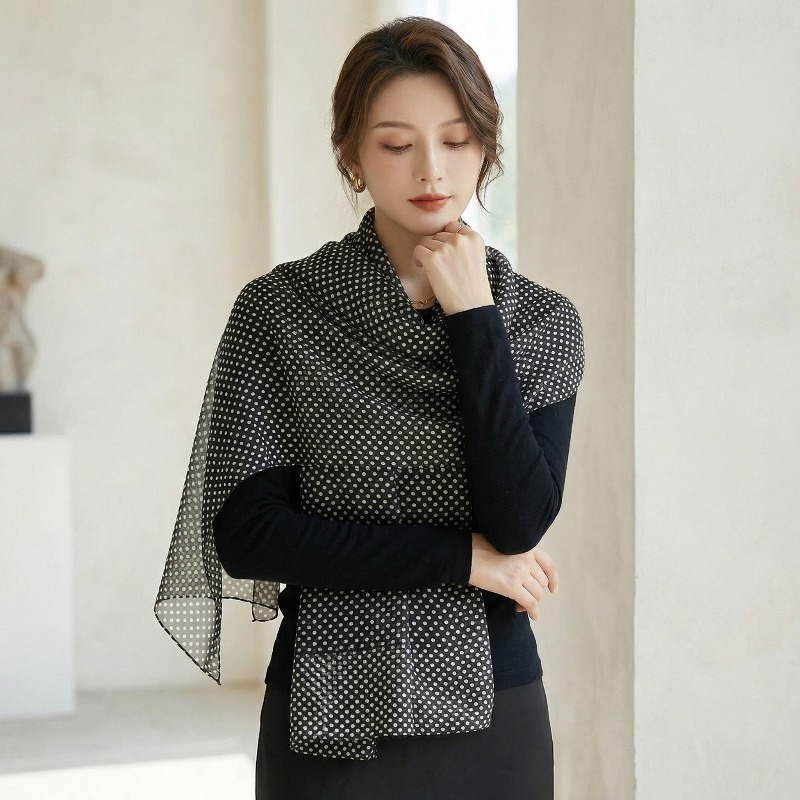 軽量100%桑絹スカーフ 女性用 長方形ショール ネック ス - Women Bags Pack のレビューと価格
