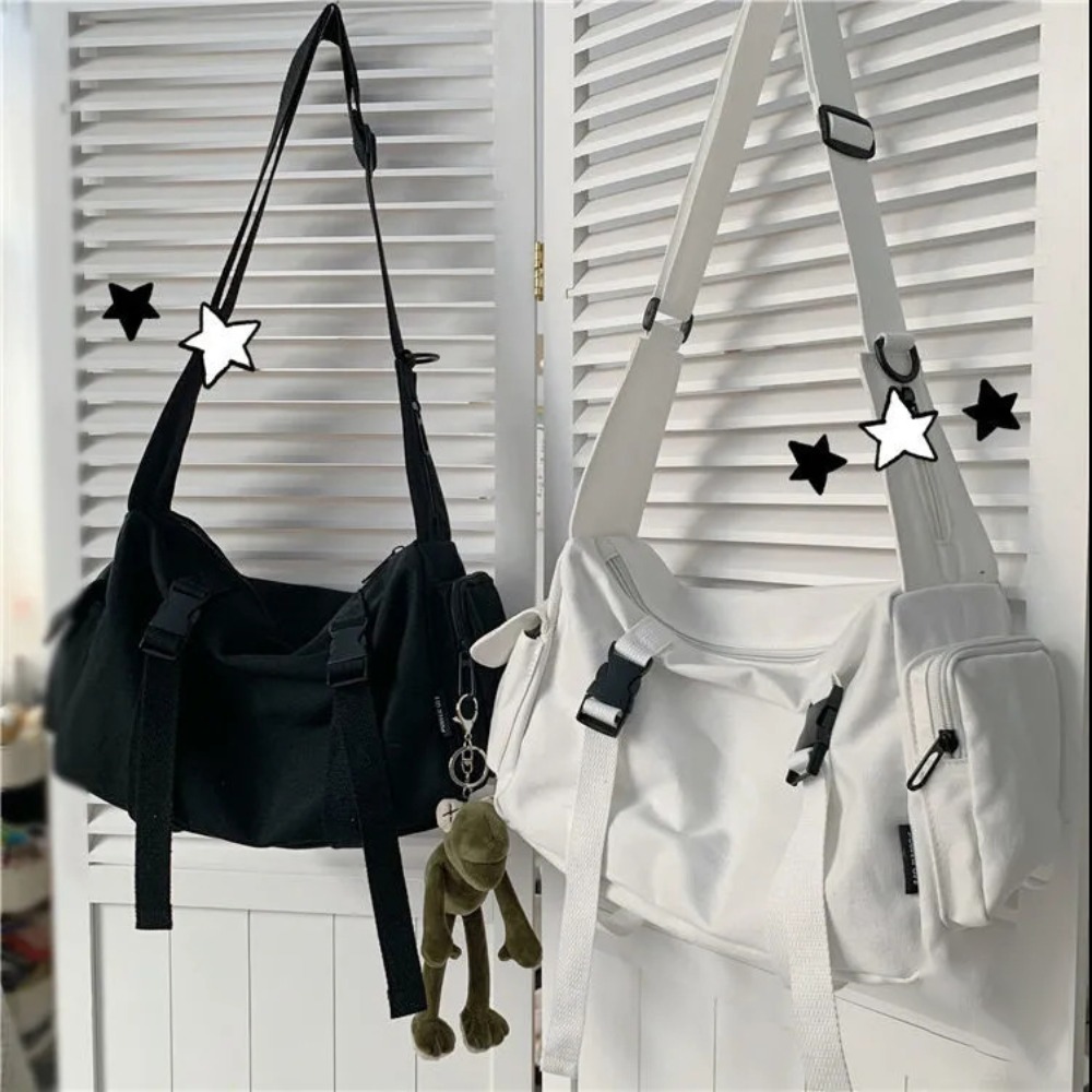 女性用ポケット付きユニセックスブラッククロスボディバッグ、キ - Women'S Retro Bags のレビューと価格