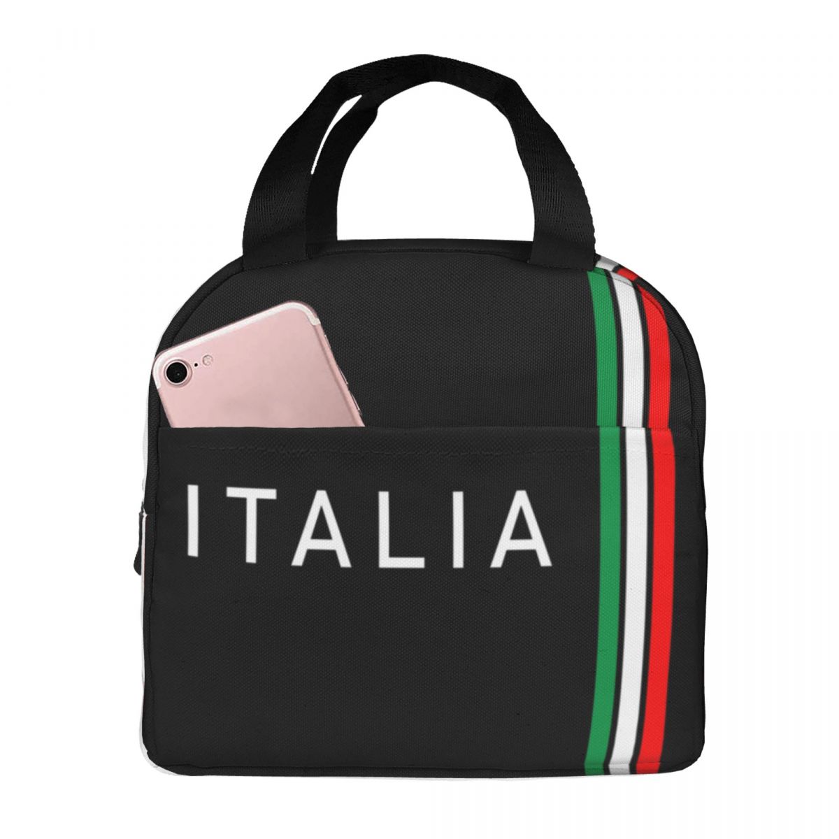 イタリア国旗柄の断熱ランチバッグ（女性用）、イタリア、カター - Women Bags In Qatar のレビューと価格