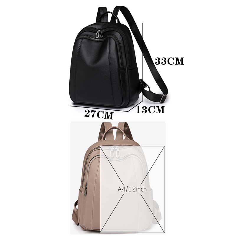 高品質の革のバックパック女性の大容量バックパック財布女性ヴィ - Women'S Retro Bags のレビューと価格