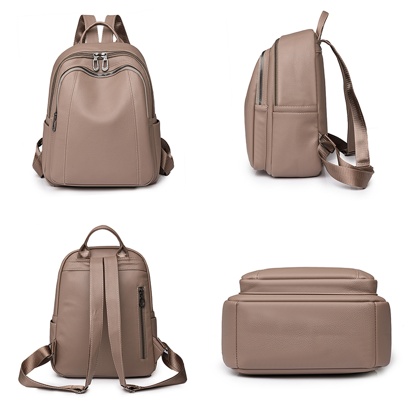 高品質の革のバックパック女性の大容量バックパック財布女性ヴィ - Women'S Retro Bags のレビューと価格