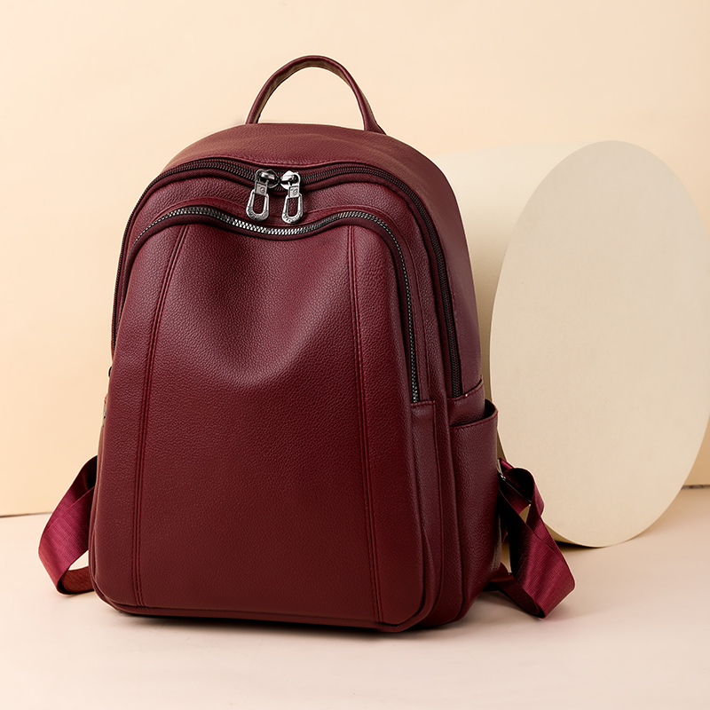 高品質の革のバックパック女性の大容量バックパック財布女性ヴィ - Women'S Retro Bags のレビューと価格