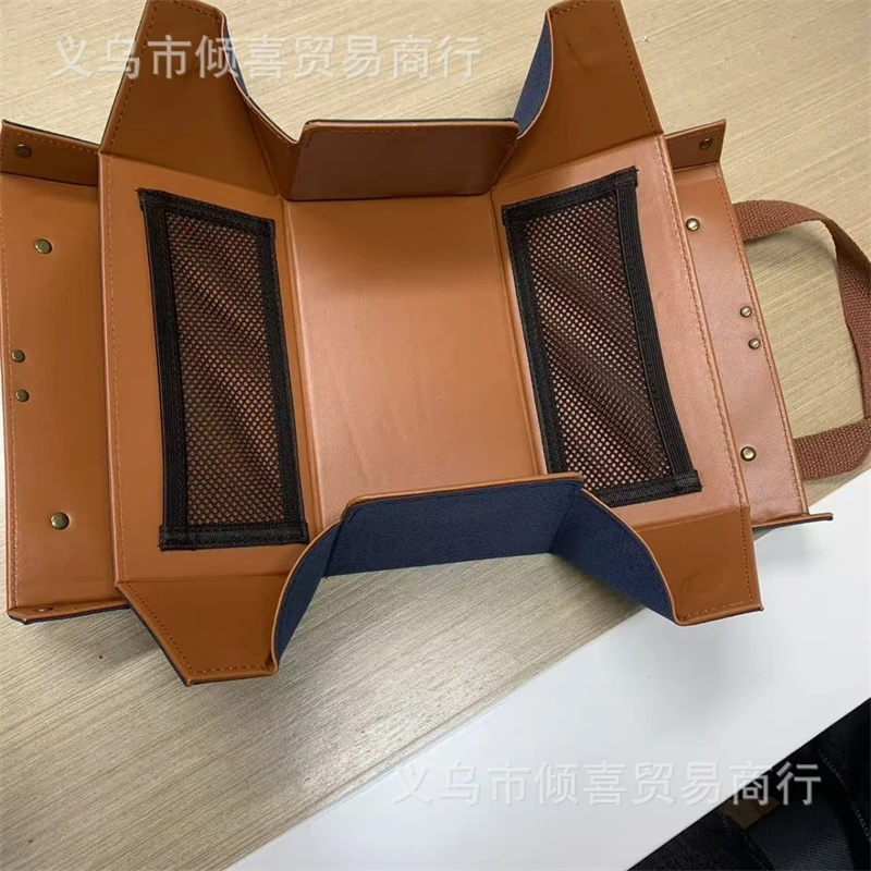 レザー製マグネット式メイクアップトートバッグ、化粧品オーガナ - Women Vanity Bags のレビューと価格