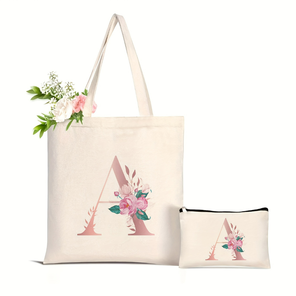 1個入り 花柄ラブレタープリント トートバッグ 大容量 レデ - Women'S Yoga Bags のレビューと価格