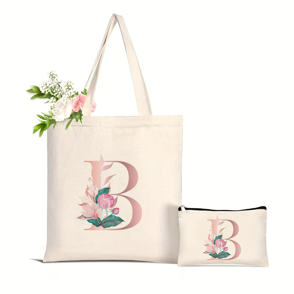 1個入り 花柄ラブレタープリント トートバッグ 大容量 レデ - Women'S Yoga Bags のレビューと価格