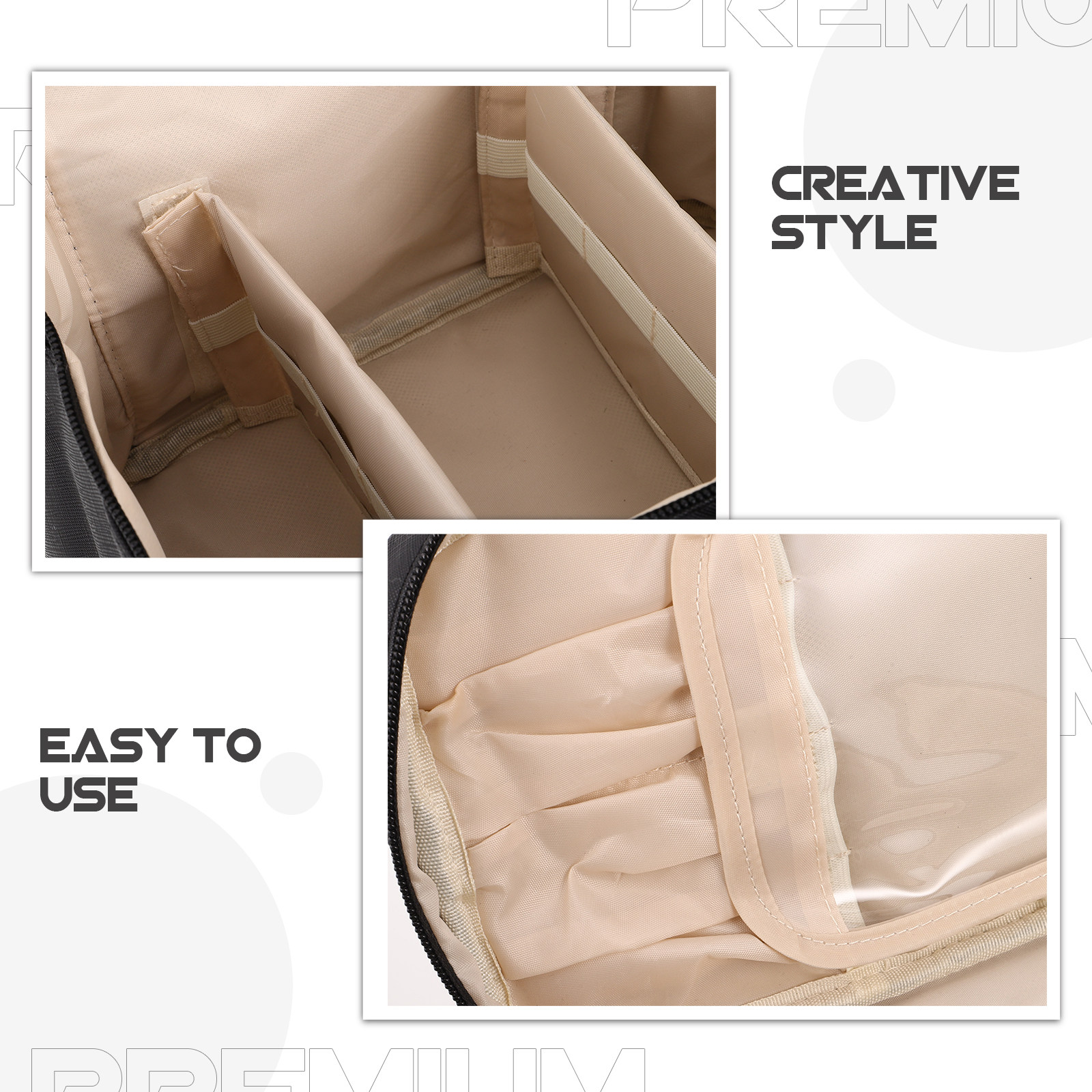 女性用防水PUメイクアップバッグ 大容量トラベルトイレタリー - Women Vanity Bags のレビューと価格