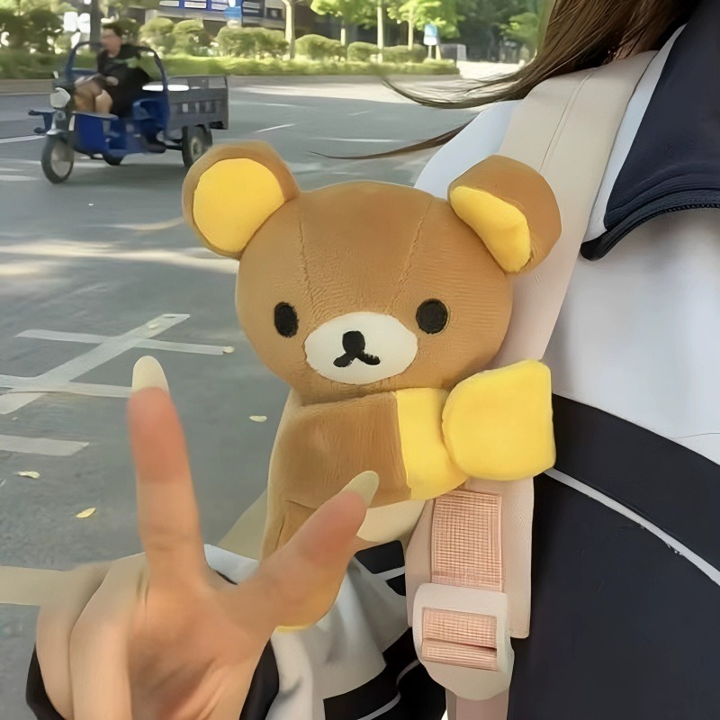 かわいいリラックマスナップブレスレット漫画人形クマリストバン - Women Bags For Gift のレビューと価格