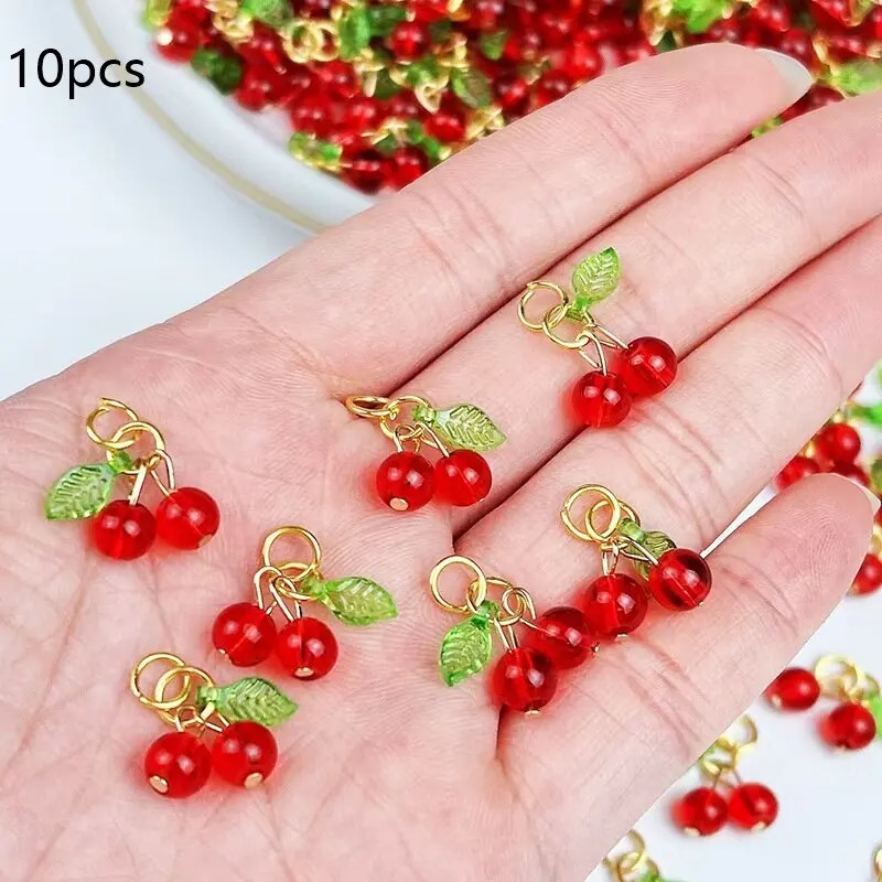 10 パック 18x18mm マルチシェイプ 3D レッドチ - Women Bags Pack のレビューと価格