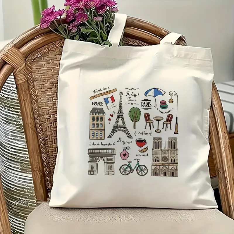 パリ旅行用トートバッグ 女性用ショルダーバッグ エッフェル塔 - Women'S Tote Bags Designer のレビューと価格