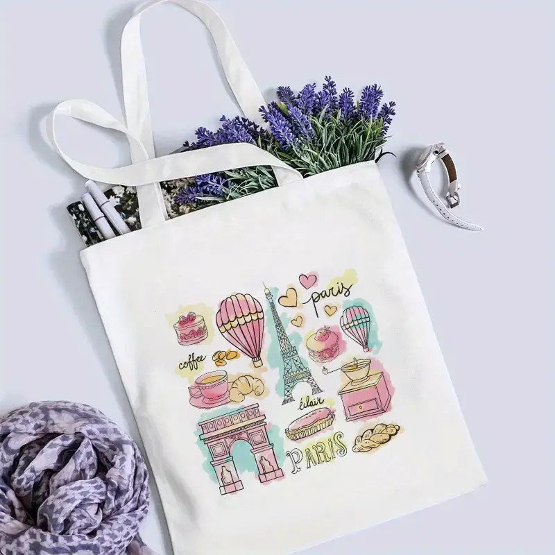パリ旅行用トートバッグ 女性用ショルダーバッグ エッフェル塔 - Women'S Tote Bags Designer のレビューと価格