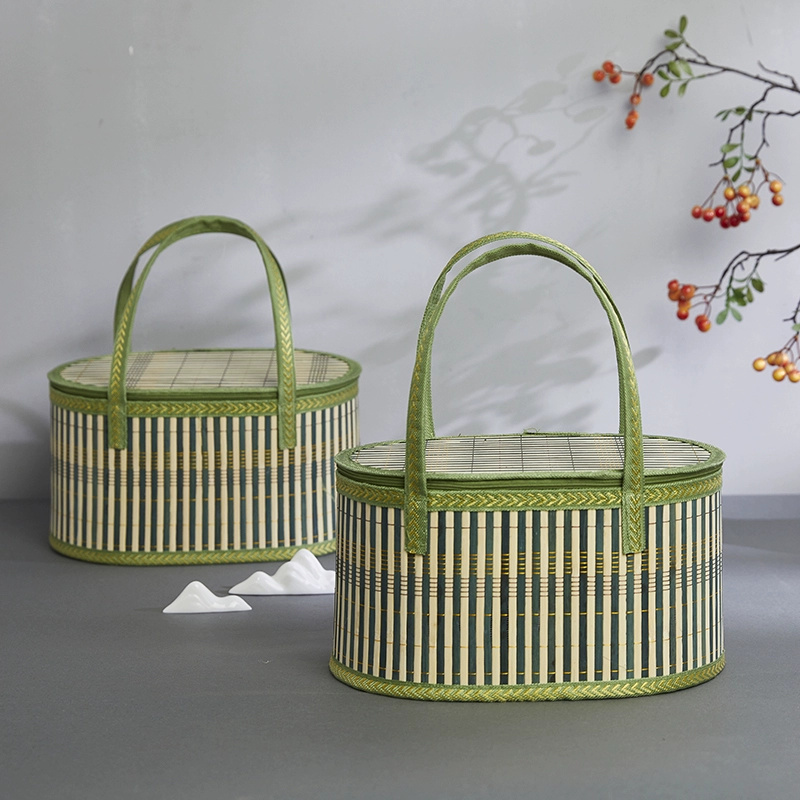 手作り竹製トートバッグ 環境に優しい折りたたみ式ピクニックバ - Women Bags For Gift のレビューと価格