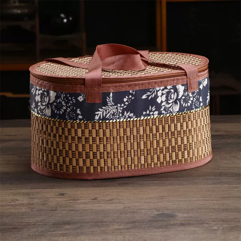 手作り竹製トートバッグ 環境に優しい折りたたみ式ピクニックバ - Women Bags For Gift のレビューと価格