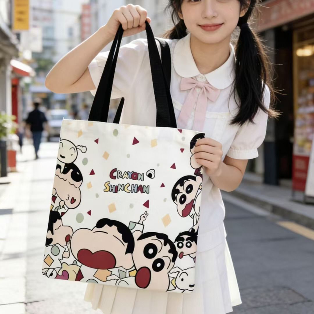 2026 新クレヨンしんちゃんキャンバストートバッグ大容量女 - Women Bags For Gift のレビューと価格