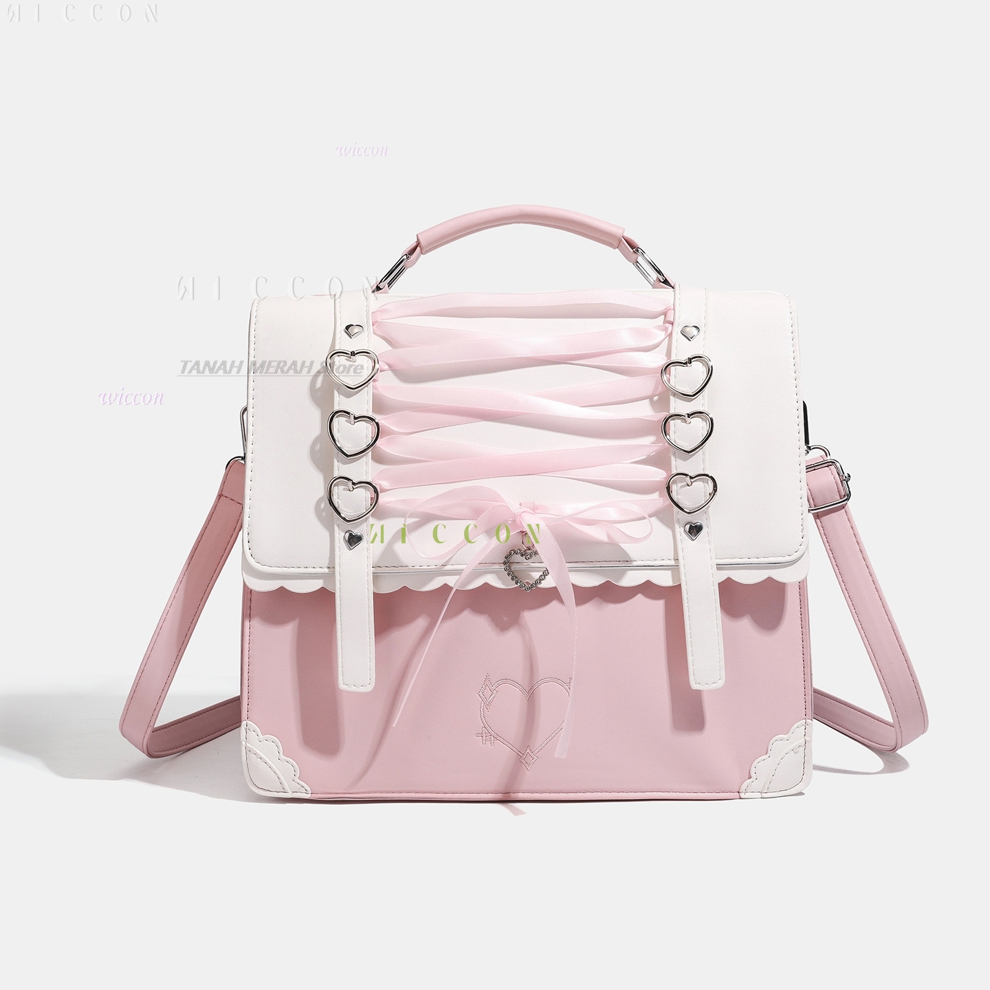 Jirai kei 新しい和風ロリータイタバッグ ハートリボ - Women'S Japanese Bags のレビューと価格