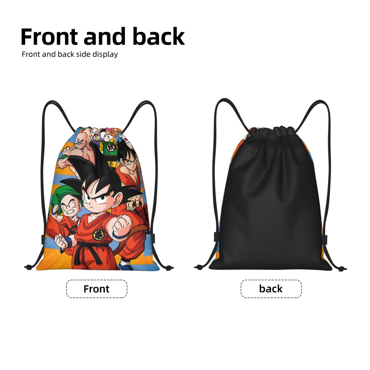 カスタム DBZ G-Gokues 漫画巾着バッグショッピン - Women'S Yoga Bags のレビューと価格
