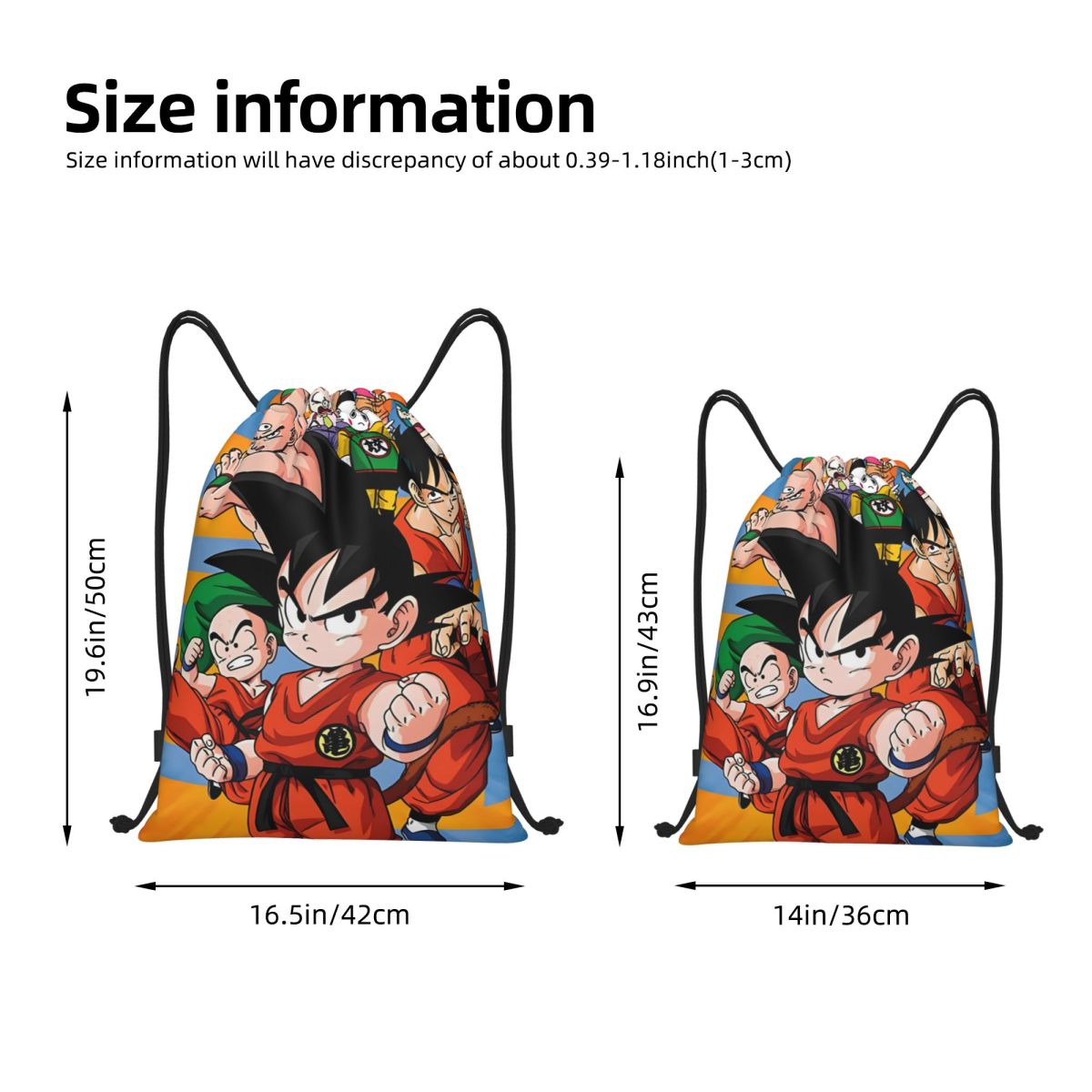 カスタム DBZ G-Gokues 漫画巾着バッグショッピン - Women'S Yoga Bags のレビューと価格