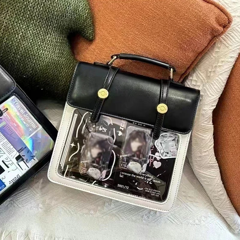原宿-女性用バックパック,透明ポケット,女子高生ユニフォーム - Women'S Japanese Bags のレビューと価格